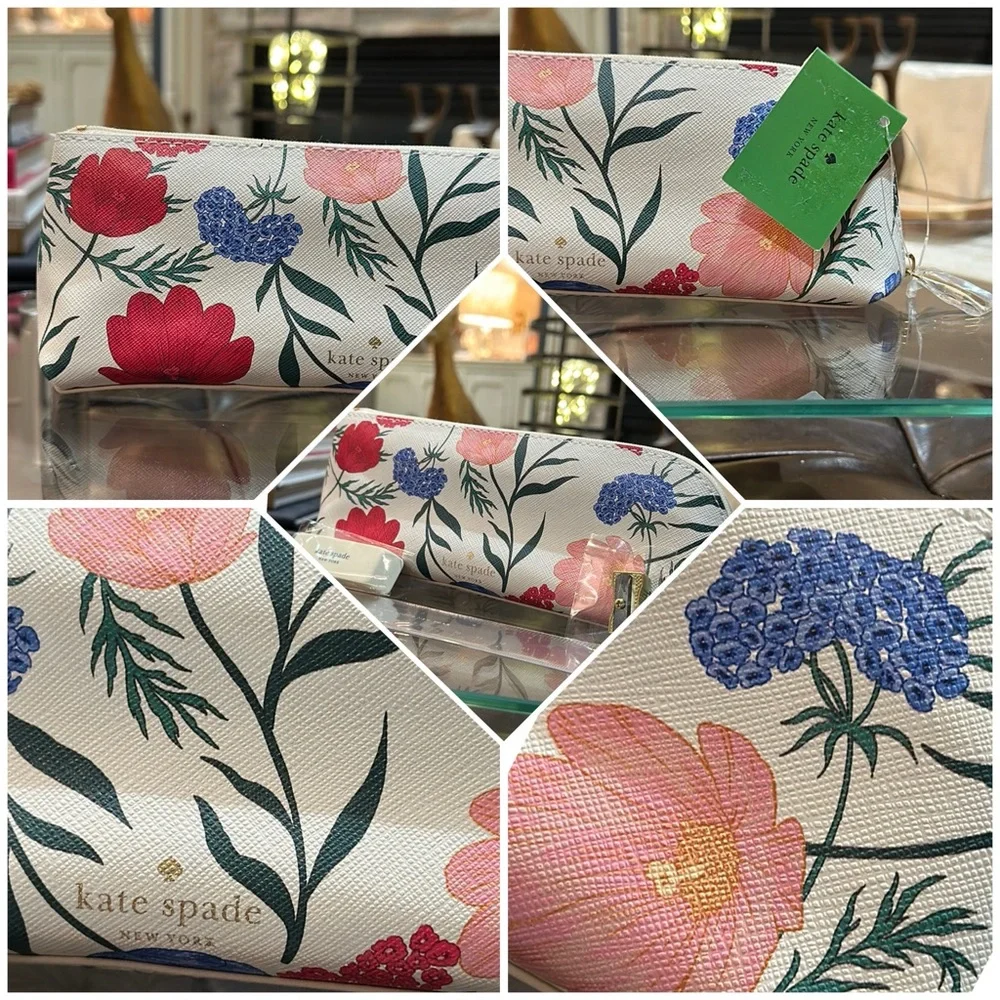 Authentic Kate Spade ♠️ New York “Blossom” Pencil Case w/Accessories, NWT